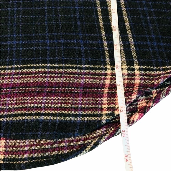 CLOTH & STONE - WOMENS PRETTY PLUM AND PLAID PULLOVER TUNIC SIZE MEDIUM - Picture 15 of 15